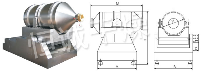 EYH系列二維運(yùn)動混合機(jī)